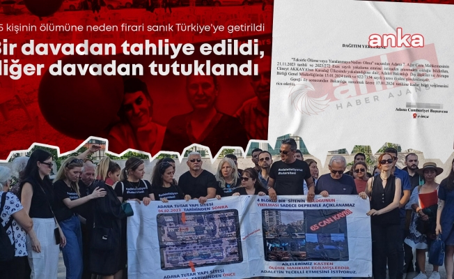 Depremde 105 kişinin ölümüne neden olan firari sanık Cüneyt Akkaya, Türkiye'ye getirildi... Bir davadan tahliye edildi, diğer davadan tutuklandı