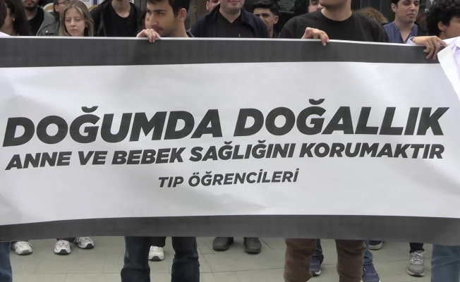 Tıp Fakültesi öğrencilerinden Sağlık Bakanlığına "normal doğum" tepkisi: Sezaryen doğumla doğuran anneleri hedef haline getirmektedir