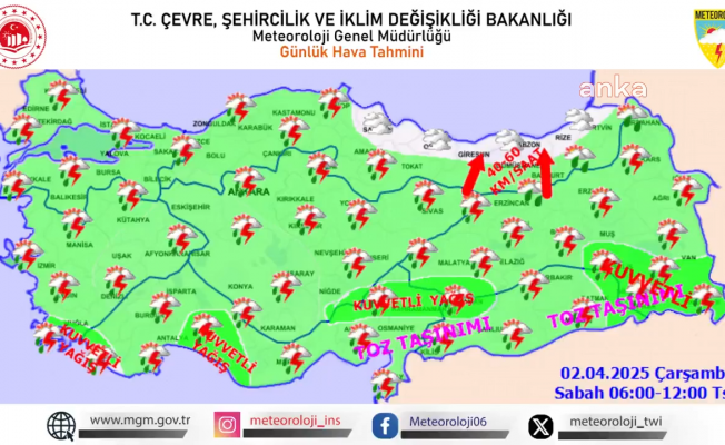 Yurdun Güney ve Doğu Bölgelerinde Toz Taşınımı Bekleniyor
