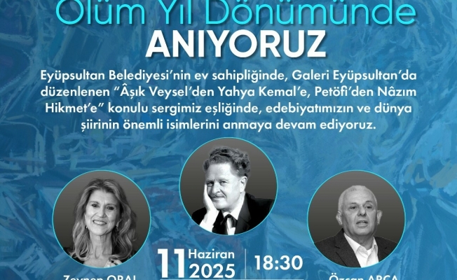 Nâzım Hikmet, ölümsüzlüğünün 62’nci yılında Eyüpsultan’da anılacak