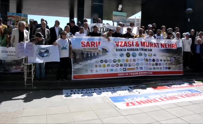 Çevrecilerden altın madenine karşı Muş'ta eylem: "İçme suyumuzu zehirlemeyin"