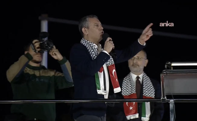 CHP’den “Filstin’e Destek” mitingi… Özgür Özel: “Netanyahu ile kayıkçı kavgası yapıp Trump’tan randevu dilenenler, İsrail’in yaptığı zulme engel olamazlar”