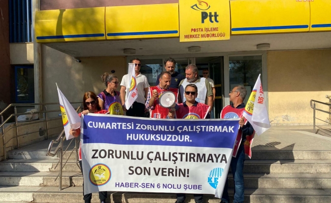 Haber-Sen’den "cumartesi mesaisi" protestosu: “PTT tehditler ve soruşturmalar ile emekçileri 6. gün mesaiye zorluyor”