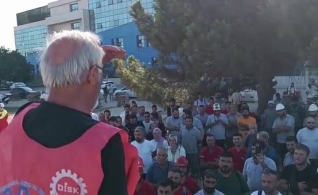 Yalova'da Sefine Tersanesi’nde çalışan yaklaşık 200'e yakın kadrolu işçi iş bıraktı