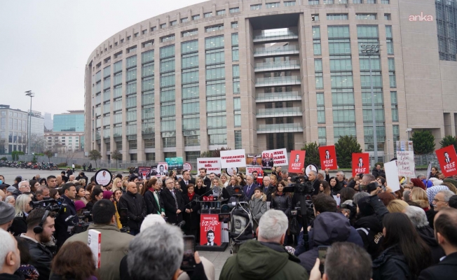 Çağlayan'daki ADA buluşmasında konuşan Dilek Kaya İmamoğlu: Avrupa’nın değil, dünyanın en büyük mahkeme salonunu da inşa etseniz, adil bir yargılama yürütmedikçe her yer size dar gelecek