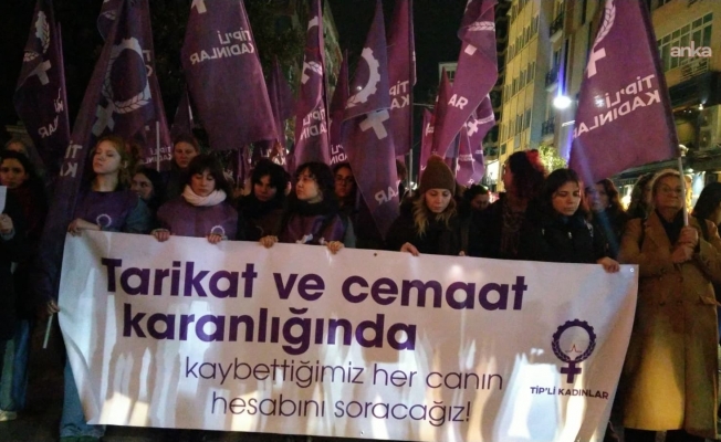 TİP’li kadınlar Fatma&nbsp;Nur Çelik ve kızı için Kadıköy’de eylem yaptı..."Fatma Nur adalet nöbetindeyken önünden onlarca hakim, savcı, polis geçti; hiçbiri onun ‘yaşamak istiyoruz’ çığlığını duymadı”