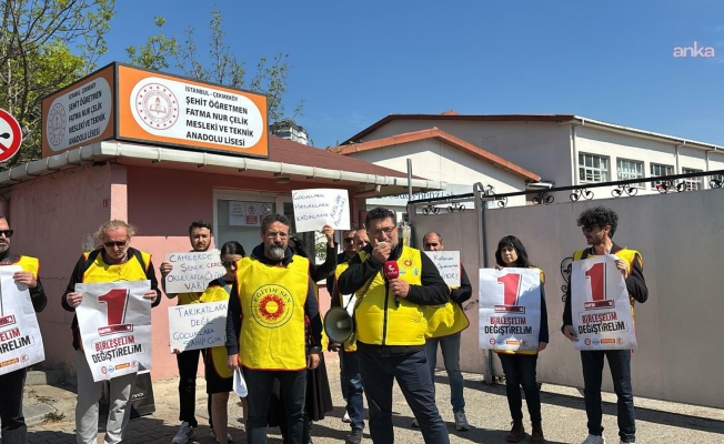 Eğitim - Sen, Fatma Nur Çelik öğretmenin öldürüldüğü okul önünde deklarasyon yayınladı: Okul güvenliği pedagojik ilkeler doğrultusunda sağlanmalı