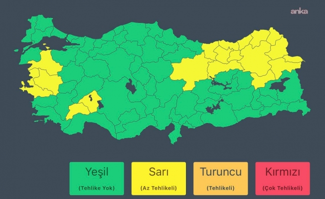 İçişleri Bakanlığı'ndan 23 Nisan için kuvvetli yağış ve fırtına uyarısı