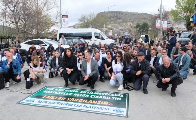 KESK'ten Tunceli'de eylem: "Gülistan Doku için hakikat açığa çıkıyorsa, Rojvelat, Rojin ve Esma için de açığa çıkacaktır”