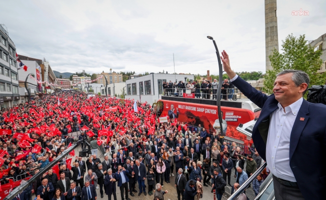 Karabük’te 107’nci miting… Meydan doldu taştı, Özel “Sandıkta buluşalım” dedi