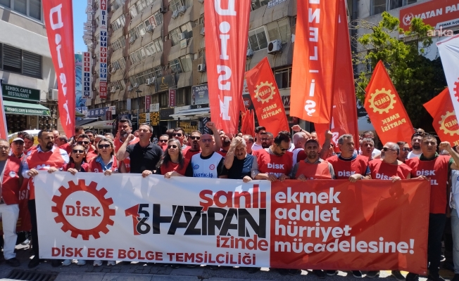DİSK Ege Bölge'de "Büyük İşçi Direnişi" anması... Gümüştekin: "İşçiler 56 sene önce tarihin akışını değiştirdi, bugün de yapacak olanlar onlardır"