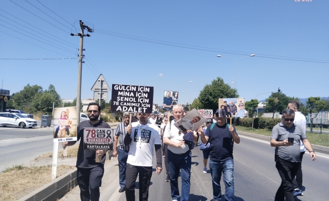 "78 Can İçin Adalet Yürüyüşü"... Bolu Grand Kartal Otel'de ailesini kaybeden Akişli: "Onların yanına bırakmayacağız"