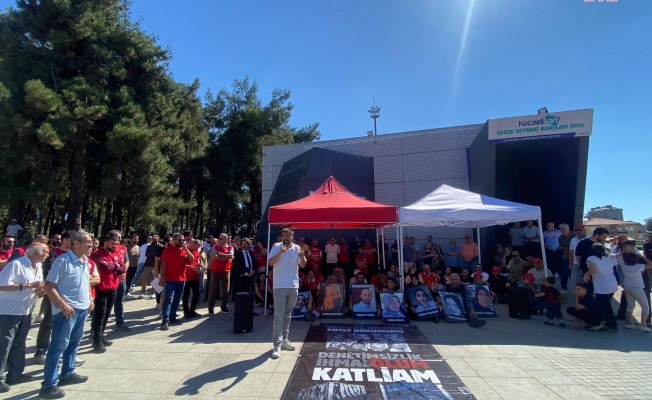Dilovası için Adalet Nöbeti 5. haftasında: "Kamu görevlileri ve sorumluluğu bulunan herkes yargı önüne çıkarılmalıdır"