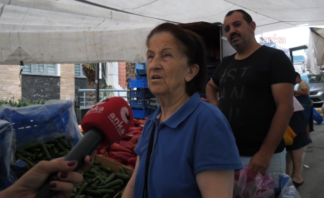 Koşuyolu Pazarı'nda ANKA'ya konuşan yurttaşlar: Altın yıllar bize gelmedi, uğramadı... 70'inden sonra pazarda çalışmaya başladık...