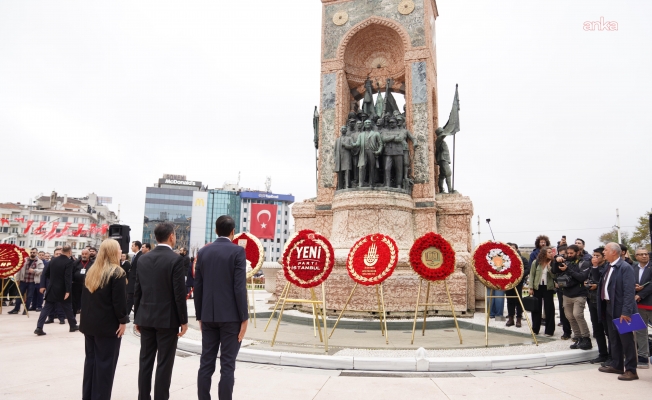 29 Ekim Cumhuriyet Bayramı nedeniyle Taksim’de tören düzenlendi