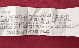 İzmir’de evlere 'Türk İntikam Tugayı' imzalı tehdit mesajı