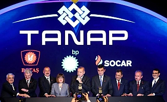 Erdoğan'ın konuşmasından rahatsız olan Yunan heyet, TANAP töreninden ayrıldı