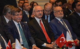 Kılıçdaroğlu, Karamollaoğlu, Davutoğlu, ASİAD Genel Kurulu’nda bir araya geldi