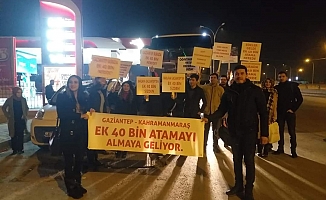 Öğretmenler 40 bin ek atama için Ankara'da toplandı