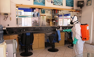 BODRUM’DAKİ BERBER/KUAFÖR VE GÜZELLİK SALONLARI DEZENFEKTE EDİLECEK