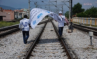 Demiryolu Çalışanları Ankara'ya Yürüyüş Başlattı