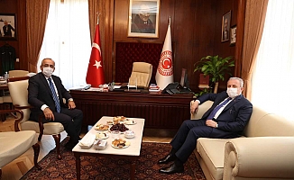 Meclis Başkanı Mustafa Şentop’dan Haydar Akar’a Ziyaret