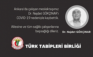 Ankara'da bir doktor daha Covid-19'dan hayatını kaybetti