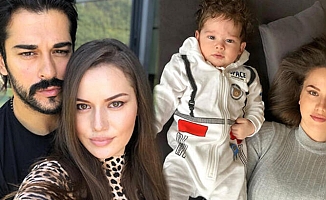 Oyuncu Burak Özçivit ve Fahriye Evcen 1 yaşındaki oğulları Karan'a okul bakmaya başladı: Araştırıyoruz