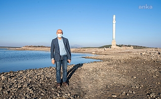 Soyer kuraklık nedeniyle su seviyesi düşen Tahtalı'dan seslendi: Susuzluk tehdidi kapımızda