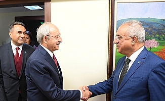 CHP Lideri Kemal Kılıçdaroğlu, DSP Genel Başkanı Önder Aksakal ile görüştü