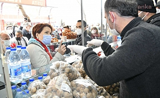 Çiftçiden Akşener'e: "Kendi çabamızla, alın terimizle yaşamaya çalışıyoruz"