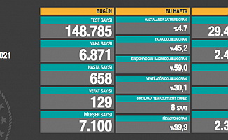Türkiye'de koronavirüsten 129 kişi daha hayatını kaybetti