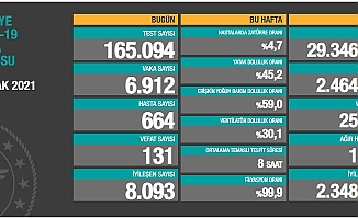 Türkiye'de koronavirüsten 131 kişi daha hayatını kaybetti