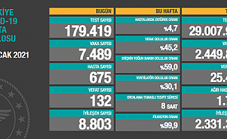 Türkiye'de koronavirüsten 132 kişi daha hayatını kaybetti