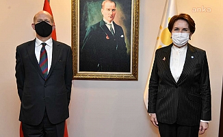 Akşener, Birleşik Krallık Büyükelçisi Dominick Chilcott ile görüştü