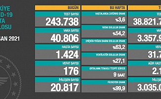 Türkiye'de koronavirüsten 176 kişi daha hayatını kaybetti