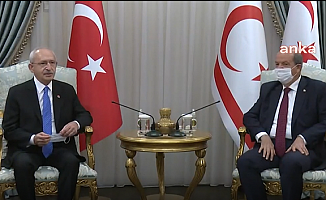 CHP Lideri Kılıçdaroğlu, KKTC Cumhurbaşkanı Tatar ile Görüştü