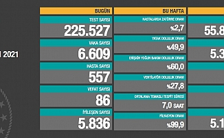 Koronavirüs nedeniyle 86 kişi daha yaşamını yitirdi