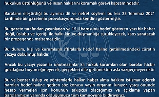 48 baro başkanından ortak açıklama!