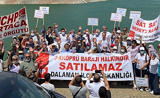 CHP, Akköprü Barajı’nın satılmasına karşı eylemde: “Bunlar haramzade. Sattırmayacağız"