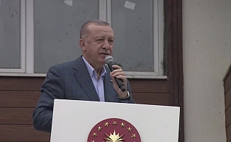 Erdoğan, Güneysu'da açıkladı: "Rize genelinde ilk etapta 550 konut inşa edeceğiz, 50 adet köy evi yapacağız"