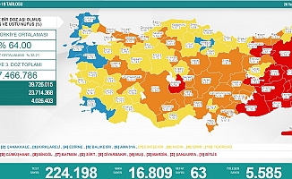 Koronavirüs nedeniyle 63 kişi daha yaşamını yitirdi