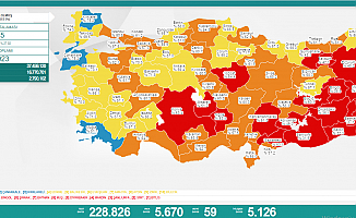 Türkiye'de koronavirüsten 59 kişi daha hayatını kaybetti