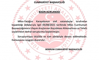 Milas-Yatağan karayolunda 'yol kapatılarak ulaşım araçları kaçırıldı' iddiası için soruşturma