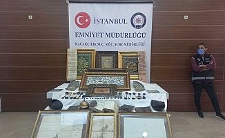 İstanbul'da 88 Parça Tarihi Eser Ele Geçirildi