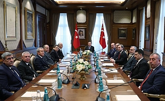 Cumhurbaşkanı Erdoğan, TÜRK-İŞ heyeti ile görüştü