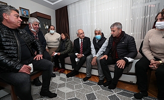 Kılıçdaroğlu, halasının ailesine taziyeye gitti