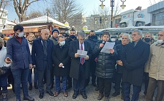 6 muhalefet partisi Kütahya’da enerji krizini protesto etmek için bir araya geldi