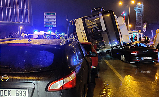 Ankara'da EGO otobüsü devrildi, 14 kişi yaralandı