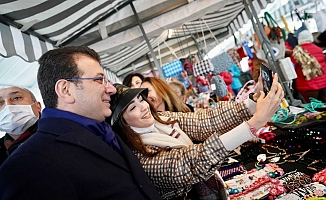 İmamoğlu, Beylikdüzü’nde  'Kadın Emeği Pazarı'nı ziyaret etti: "Kanatlandım, uçacağım şimdi”